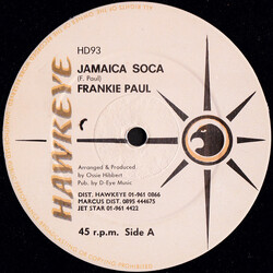 Frankie Paul Jamaica Soca / Sampson And Paul Vinyl 12" USED