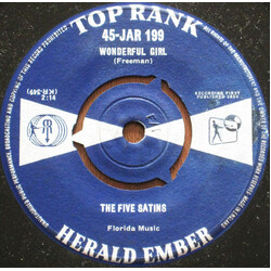 The Five Satins Wonderful Girl USED VINYL 7INCH 45 RPM SINGLE