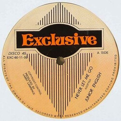 Junior English Never Let Me Go USED VINYL 12INCH 45 RPM SINGLE