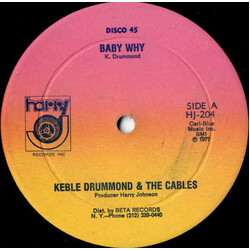 Keble Drummond / The Cables Baby Why / Brotherly Love USED VINYL 12INCH 45 RPM