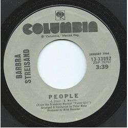 Barbra Streisand Second Hand Rose / People USED VINYL 7INCH 45 RPM SINGLE REISSUE
