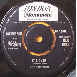 Roy Orbison It's Over USED VINYL 7INCH 45 RPM SINGLE