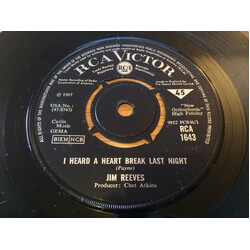Jim Reeves I Heard A Heart Break Last Night USED VINYL 7INCH 45 RPM SINGLE