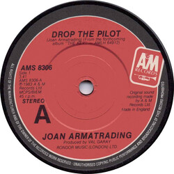 Joan Armatrading Drop The Pilot USED VINYL 7INCH 45 RPM SINGLE STEREO