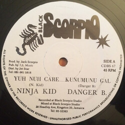 Ninja Kid / Danger B Yuh Nuh Care / Kunumunu Gal Vinyl 12" USED