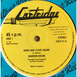 Sharon Dixon How Can I Love Again Vinyl 12" USED