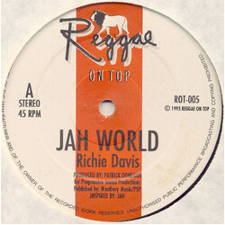 Richie Davis Jah World Vinyl 12" USED