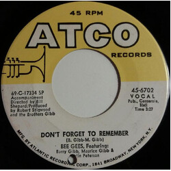 Bee Gees Don't Forget To Remember USED VINYL 7INCH SINGLE 45 RPM