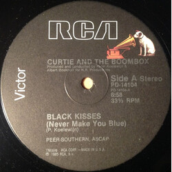 Curtie And The Boombox Black Kisses (Never Make You Blue) VINYL 12" USED