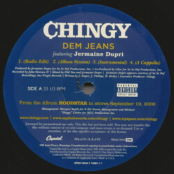 Chingy Dem Jeans / Hands Up VINYL 12" USED