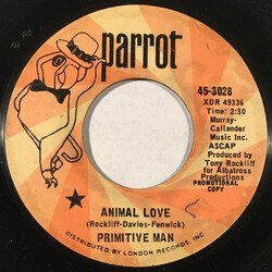 Primitive Man Animal Love USED VINYL 7INCH 45 RPM PROMO