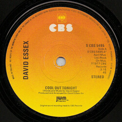 David Essex Cool Out Tonight USED VINYL 7INCH 45 RPM SINGLE