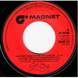 Guys 'n Dolls You Don't Have To Say You Love Me USED VINYL 7INCH 45 RPM SINGLE
