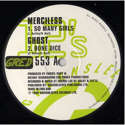 Merciless / Ghost (6) / Annex Productions So Many Girls USED VINYL 12INCH