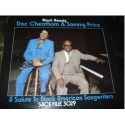 Doc Cheatham / Sammy Price Black Beauty Vinyl LP USED