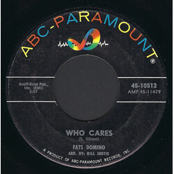 Fats Domino Who Cares / Just A Lonely Man USED VINYL 7INCH 45 RPM