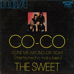 The Sweet Co-Co USED VINYL 7INCH 45 RPM SINGLE MISPRINT STEREO