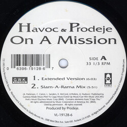 Havoc & Prodeje On A Mission VINYL 12" USED