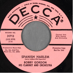 Bobby Gordon (2) Spanish Harlem / Shug-A-Dee-Bop USED VINYL 7INCH 45 RPM SINGLE PROMO