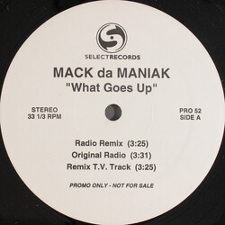 Mack da Maniak What Goes Up VINYL 12" USED