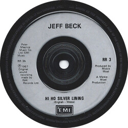 Jeff Beck Hi Ho Silver Lining Vinyl 7" USED