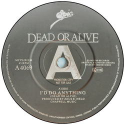Dead Or Alive I'd Do Anything Vinyl 7" USED