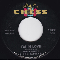 Maurice McAlister / The Radiants I'm In Love / Shy Guy USED VINYL 7INCH 45 RPM