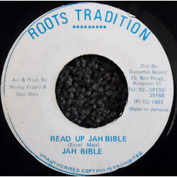 Jah Bible Read Up Jah Bible USED VINYL 7INCH 45 RPM REISSUE REPRESS