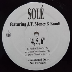 Solé / JT Money / Kandi 4, 5, 6 USED VINYL 12INCH 33 S RPM PROMO