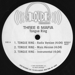 Three 6 Mafia Tongue Ring USED VINYL 12INCH PROMO