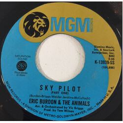 Eric Burdon & The Animals Sky Pilot USED VINYL 7INCH 45 RPM SINGLE REPRESS