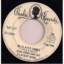 John Fred & His Playboy Band We Played Games / Lonely Are The Lonely USED VINYL 7INCH 45 RPM SINGLE PROMO