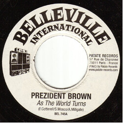Prezident Brown As The World Turns USED VINYL 7INCH 45 RPM