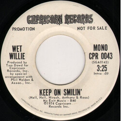 Wet Willie Keep On Smilin' USED VINYL 7INCH SINGLE PROMO