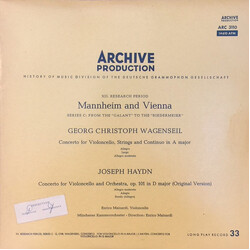 Georg Christoph Wagenseil / Joseph Haydn / Enrico Mainardi / Münchener Kammerorchester Concerto For Violoncello, Strings And Continuo In A Major / Con