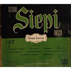 Cesare Siepi Opera Recital Vinyl LP USED