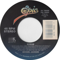 Michael Jackson Scream / Childhood (Theme From "Free Willy 2") VINYL 7" USED