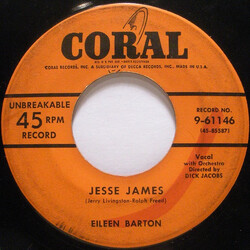 Eileen Barton Jesse James USED VINYL 7INCH 45 RPM SINGLE