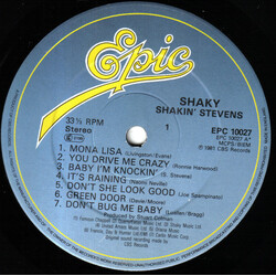 Shakin' Stevens Shaky Vinyl LP USED