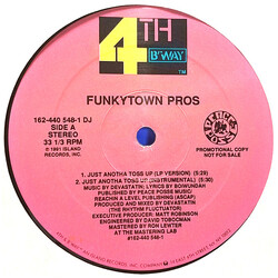 Funkytown Pros Just Anotha Toss Up VINYL 12" USED