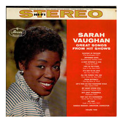 Sarah Vaughan Great Songs From Hit Shows, Vol. 2 Vinyl LP USED
