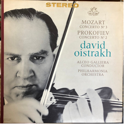 Wolfgang Amadeus Mozart / Sergei Prokofiev / David Oistrach / Alceo Galliera / Philharmonia Orchestra Concerto No. 3 / Concerto No. 2 Vinyl LP USED