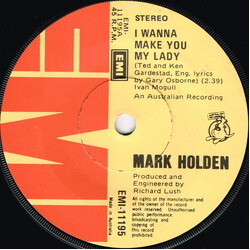Mark Holden I Wanna Make You My Lady USED VINYL 7INCH 45 RPM SINGLE