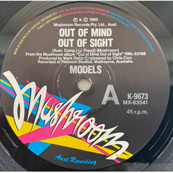 Models (2) Out Of Mind Out Of Sight VINYL 7" USED