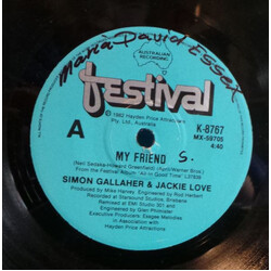 Simon Gallaher / Jackie Love My Friend USED VINYL 7INCH 45 RPM SINGLE