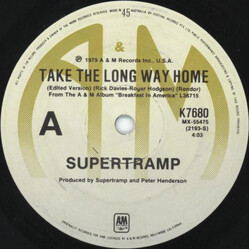 Supertramp Take The Long Way Home USED VINYL 7INCH 45 RPM SINGLE