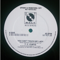 T.C. Curtis You Can't Touch My Lady USED VINYL 12INCH 45 RPM PROMO