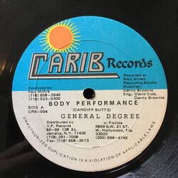 General Degree Body Performance USED VINYL 12INCH