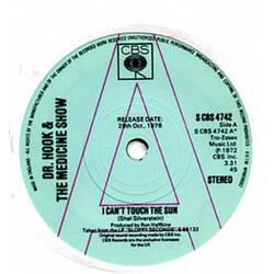 Dr. Hook & The Medicine Show I Can't Touch The Sun USED VINYL 7INCH 45 RPM SINGLE PROMO
