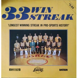 The 1971-72 Los Angeles Lakers / Chick Hearn / Lynn Shackelford 33 Win Streak Vinyl LP USED